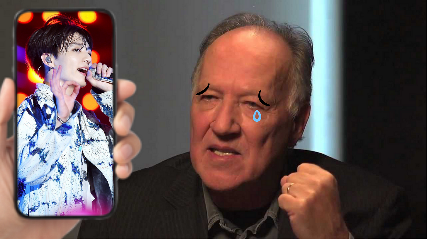 werner herzog crying