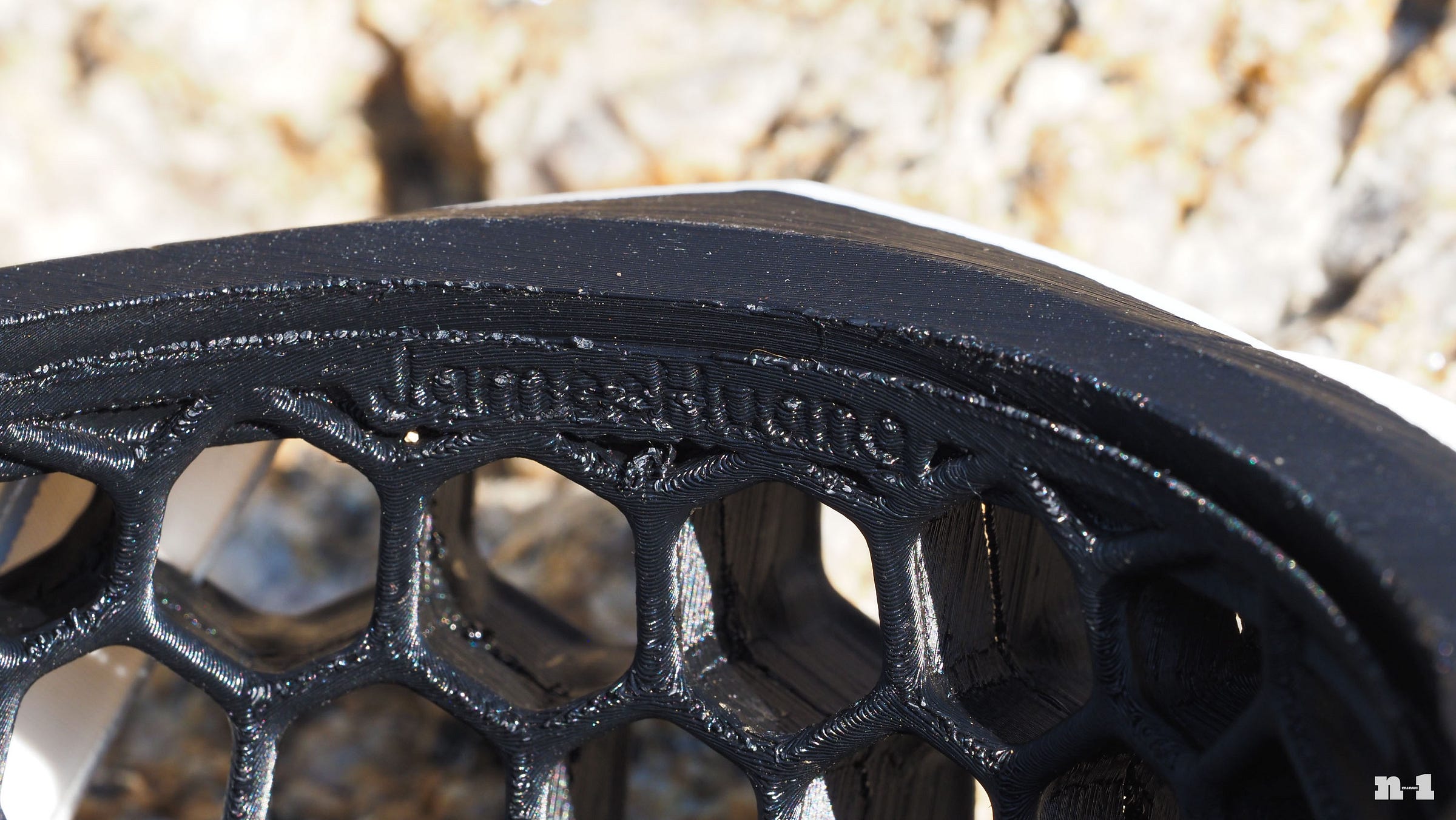 KAV Rhoan 3D-printed helmet detail