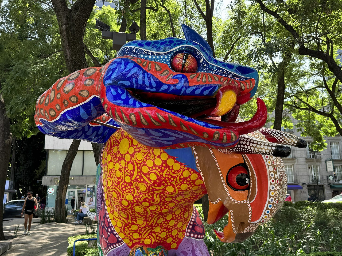 Alebrijes on Paseo de la Reforma, Mexico City Alebrijes on Paseo de la Reforma, Mexico City