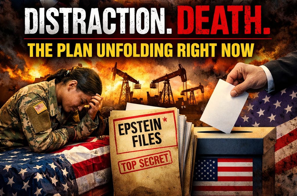 DISTRACTION. DEATH. AND THE PLAN UNFOLDING RIGHT NOW.