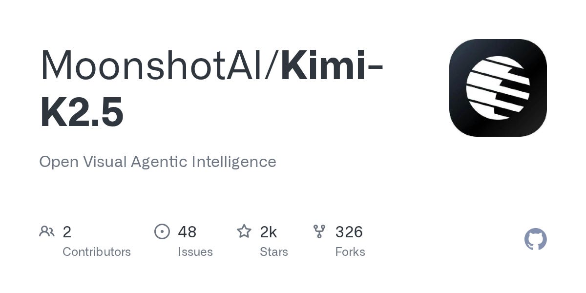 GitHub - MoonshotAI/Kimi-K2.5: Open Visual Agentic Intelligence · GitHub