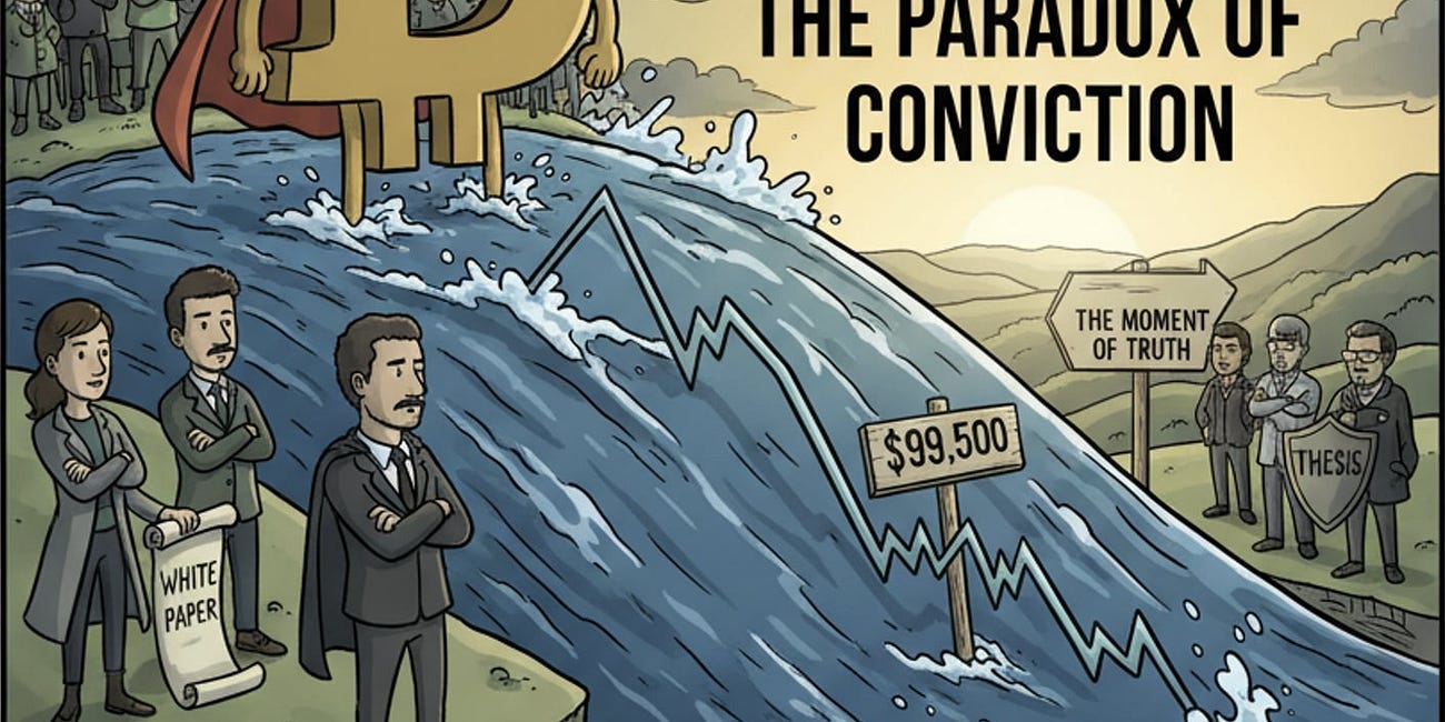 Bitcoin Below $100,000: The Moment of Truth and the Paradox of Conviction.
