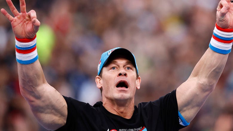 John Cena performing in WWE