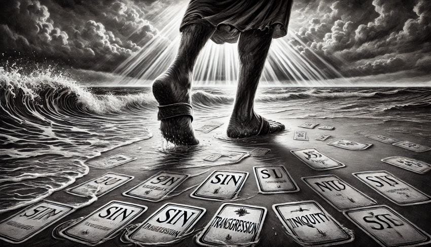 tread our iniquities underfoot
