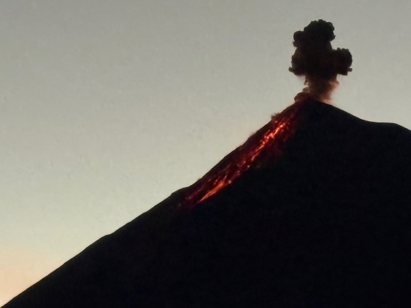 A volcano erupting with smoke

AI-generated content may be incorrect.