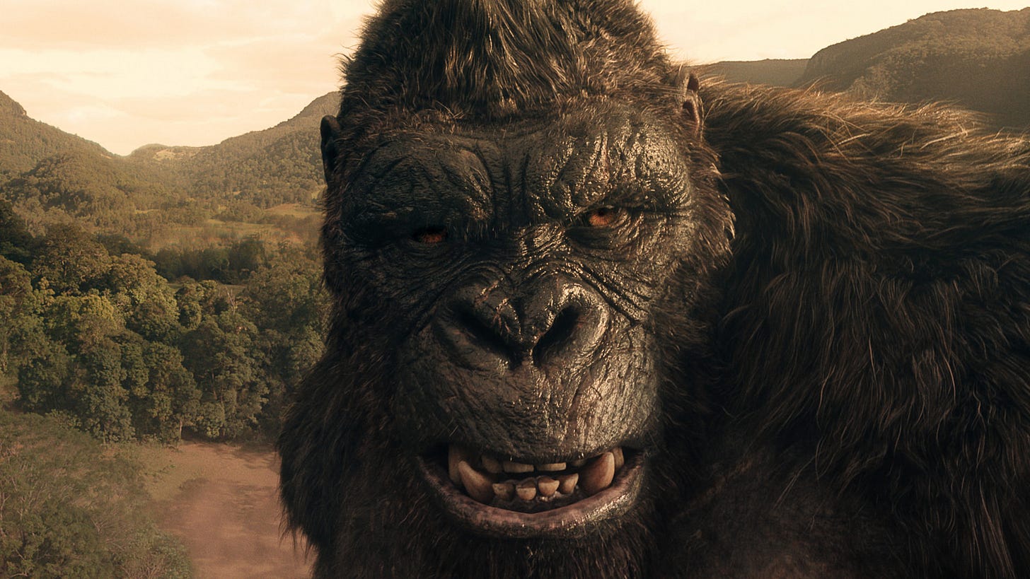 Kong glares towards a foe in Monarch season 2. Kong glares towards a foe in Monarch season 2.