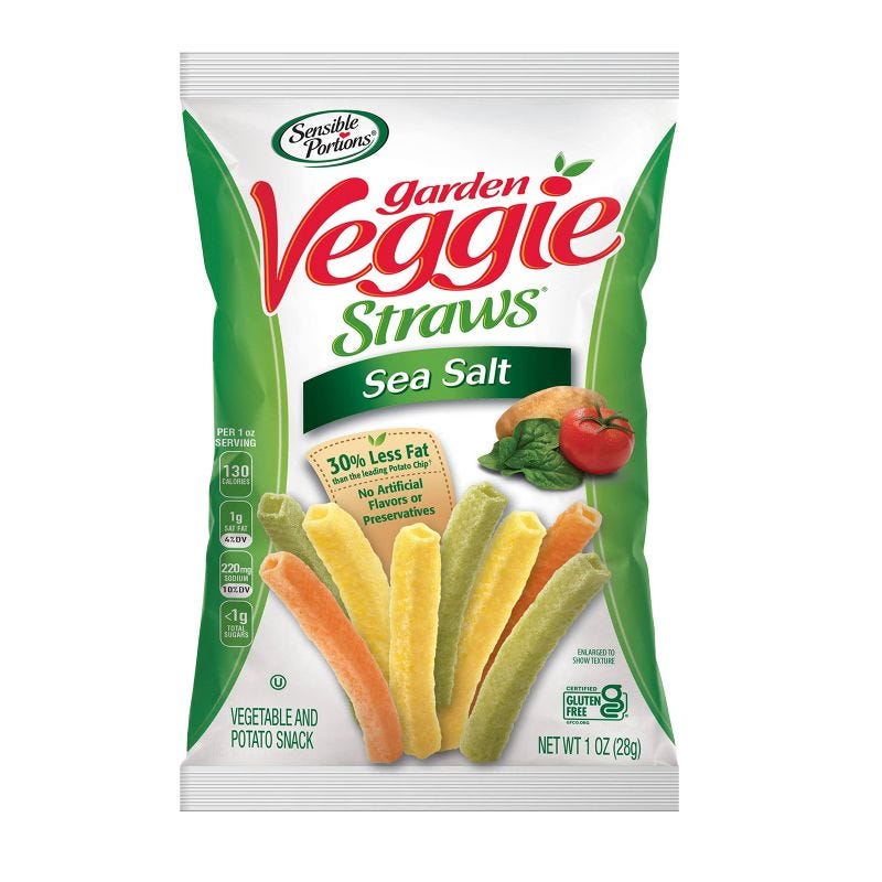 Sensible Portions Sea Salt Garden Veggie Straws - 1oz, 1 of 7