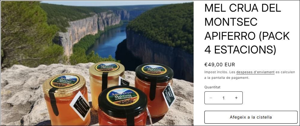 Mel crua del Montsec Apiferro. Fresca, autèntica i 100% natural. Hi ha mel, però cap com la mel crua Apiferro del Montsec. Viu l'experiència de la puresa.