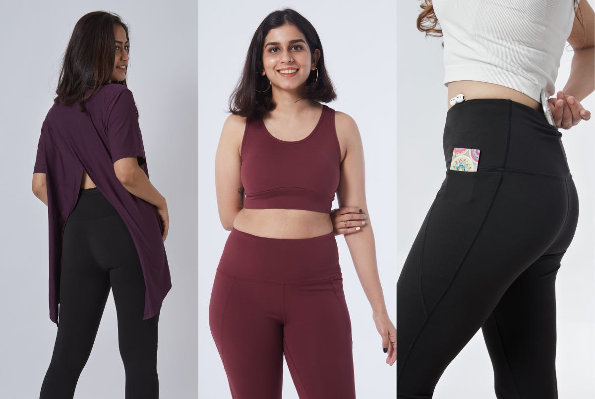 Three women in activewear Three women in activewear
