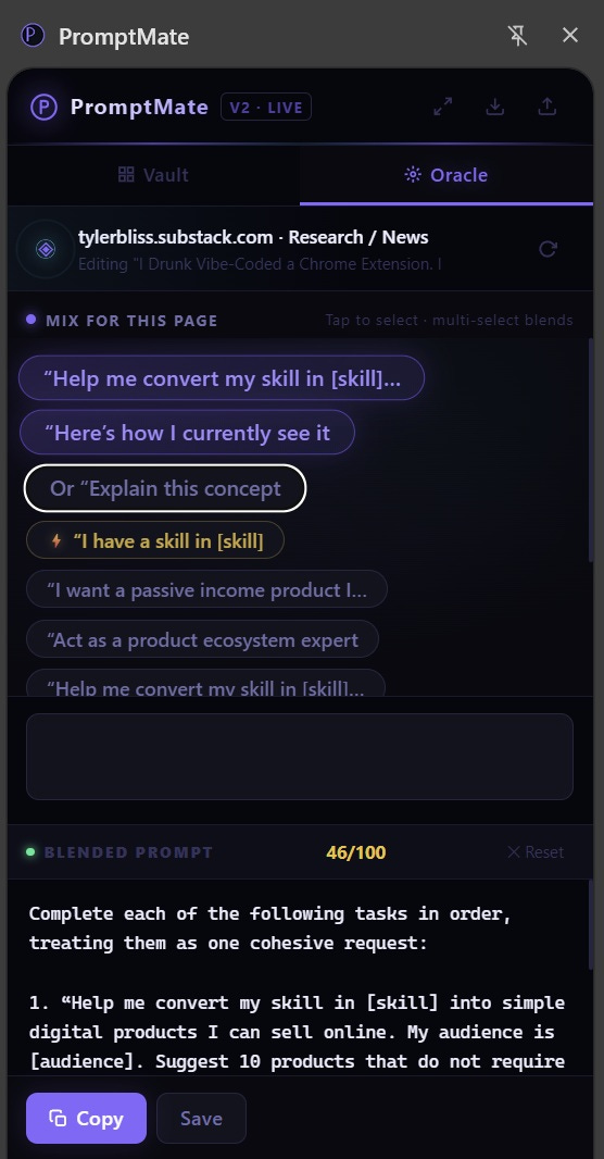 promptmate save your best prompts