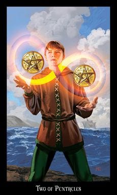 A Message from the Universe - Two of Pentacles