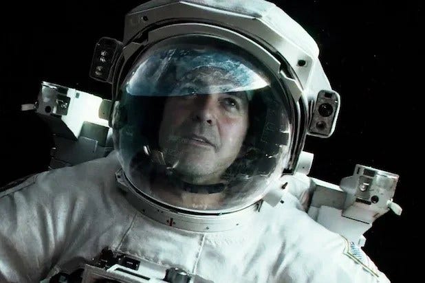 George Clooney Clarifies 'Gravity': I Didn't Write That Pivotal Scene  (Exclusive) - TheWrap