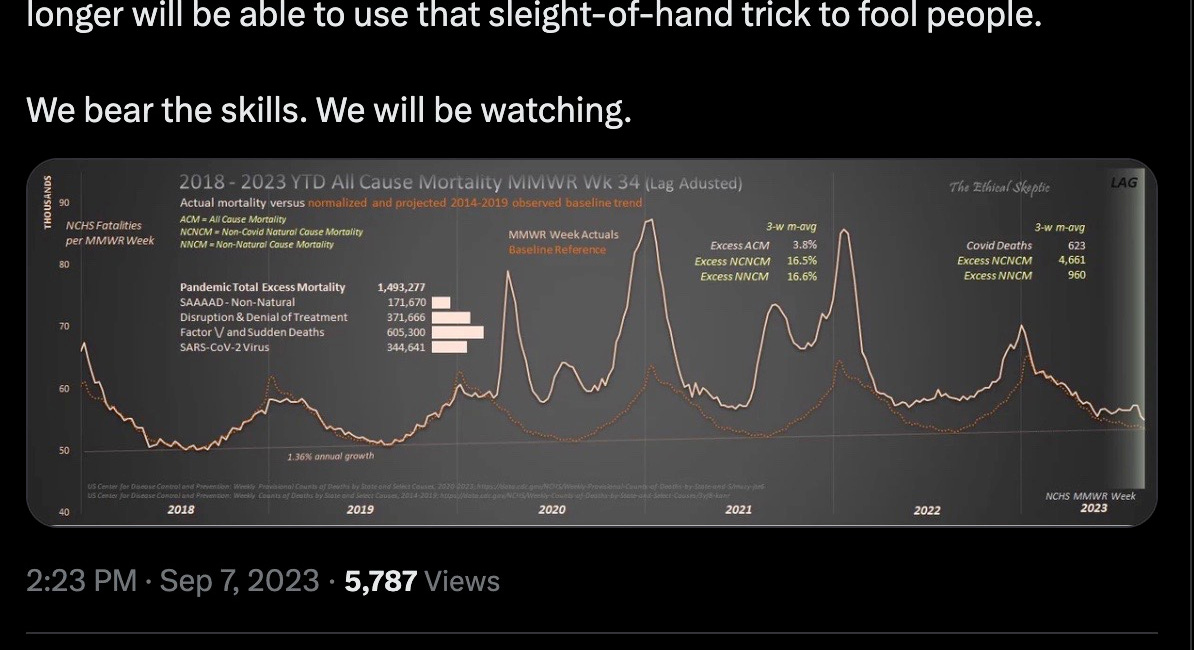 DEATHVAX™ Update: All Cause Mortality & The Pull Forward Effect