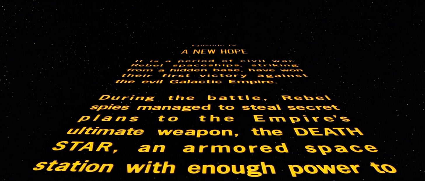 Star Wars: Episode IV A New Hope - Opening Crawl | Star Wars: A New Hope  (Episode IV) | StarWars.com