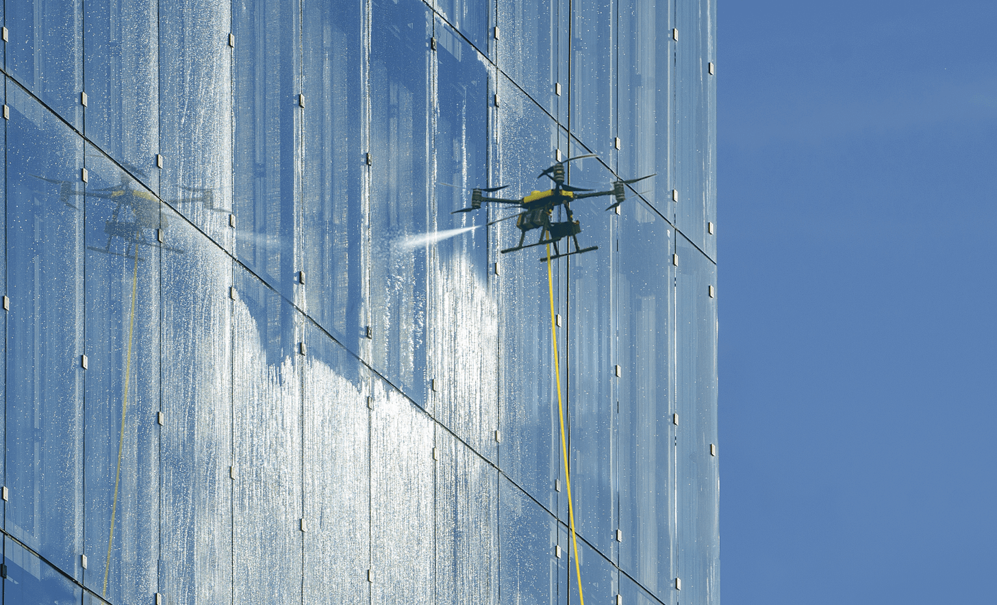 Apellix Power Wash Drone SkyWash - DRONELIFE Apellix Power Wash Drone SkyWash - DRONELIFE