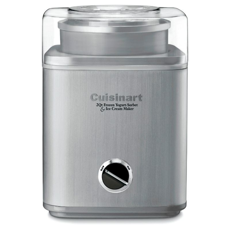 Cuisinart Pure Indulgence 2qt Frozen Yogurt-Sorbet &#38; Ice Cream Maker - Chrome - ICE-30BCP1: BPA-Free, 25 Min Cycle, 1 of 14