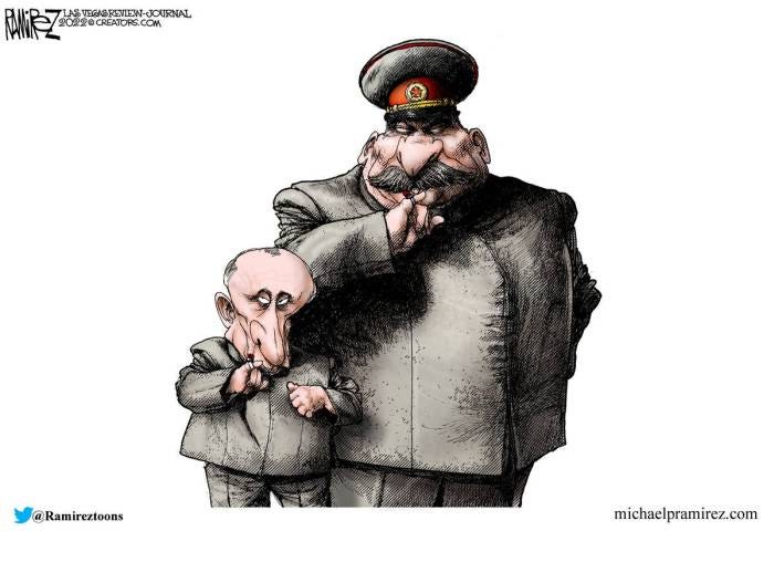 Putin is Stalin's mini-me | CARTOON | Michael Ramirez | Opinion