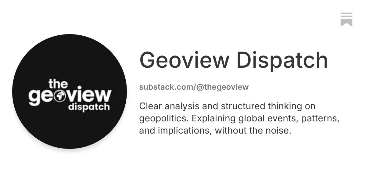 Geoview Dispatch | Substack