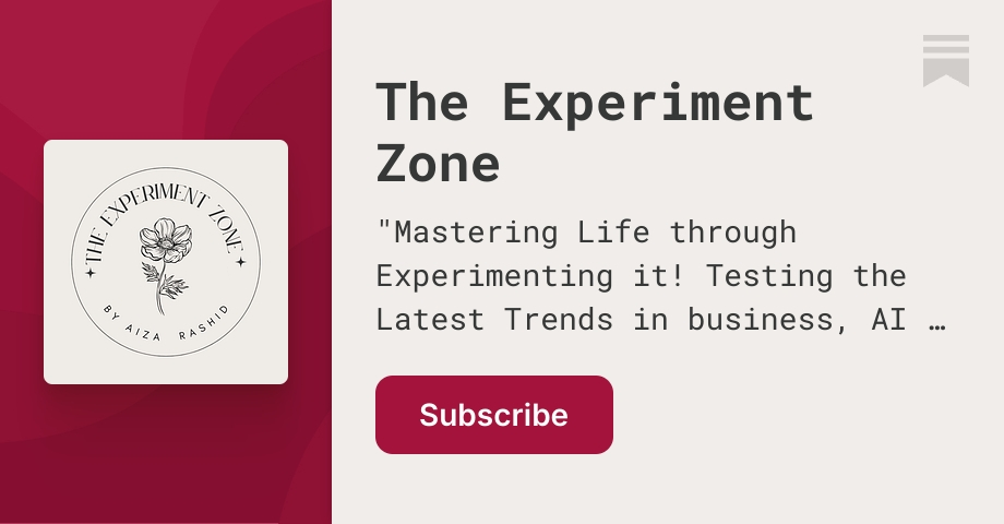 Sub Rashid The Experiment Zone | Aiza Rashid | Substack