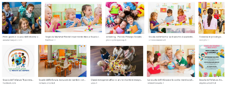 Risultati di Google Immagini con classi di bambini a scuola: quasi tutti hanno la pelle bianca e i capelli chiari Risultati di Google Immagini con classi di bambini a scuola: quasi tutti hanno la pelle bianca e i capelli chiari
