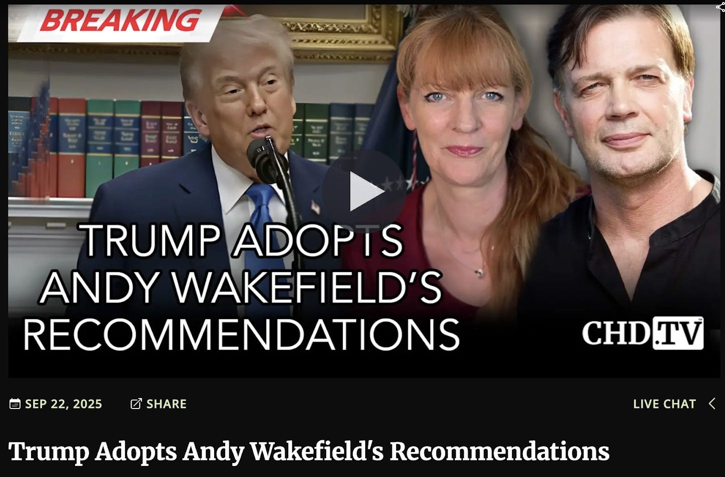 Andrew Wakefield video: "Trump Adopts Andy Wakefield's Recommendations" Andrew Wakefield video: "Trump Adopts Andy Wakefield's Recommendations"