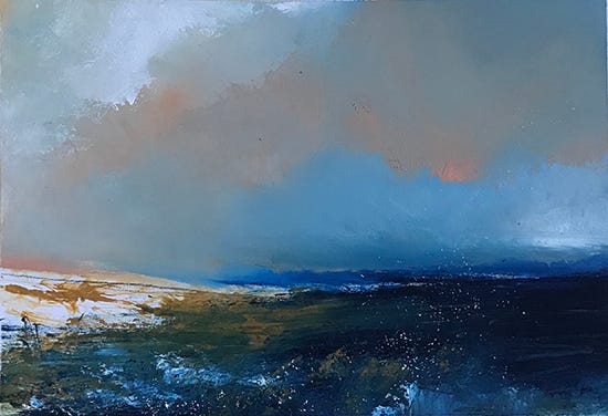 Solace, Oil, Chalk and Pencil on Paper, 16 x 11", © Mark Adrian Stopforth Solace, Oil, Chalk and Pencil on Paper, 16 x 11", © Mark Adrian Stopforth