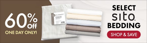 Get 60% Off on Select SITO® Bedding