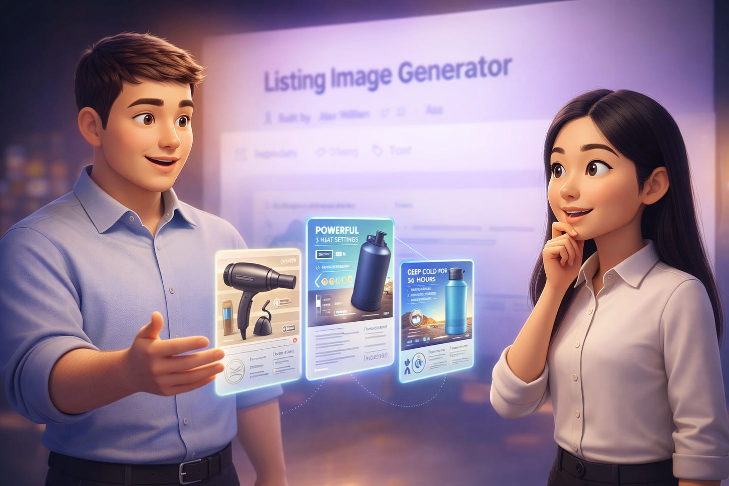 Alex Willen’s Listing Image Generator for Amazon product photos, listed in vibecoding.builders and featured in Build to Launch Friday at buildtolaunch.ai - how domain experts build business automation with AI collaboration and systematic delegation.