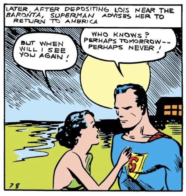 Here are some random out of context golden age Superman/Clark Kent panels :  r/superman