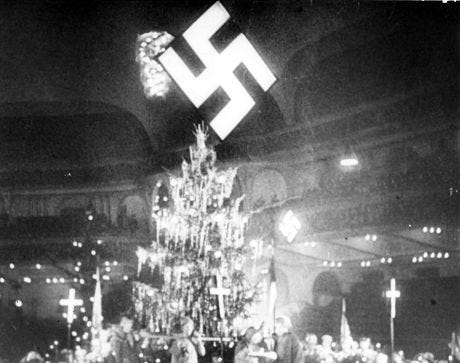 Nazi Christmas Pagan Swastika Substituted Christian redaktionelt stock-foto  – stock-foto | Shutterstock Editorial