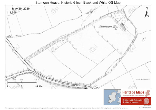 Boyne Valley Hotel/Stameen House 6 Inch OS Map Boyne Valley Hotel/Stameen House 6 Inch OS Map