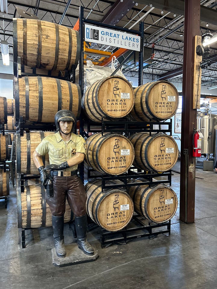 barrels, factory, assembly line