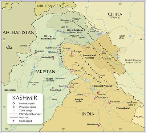 Political Map of Kashmir - Nations Online Project