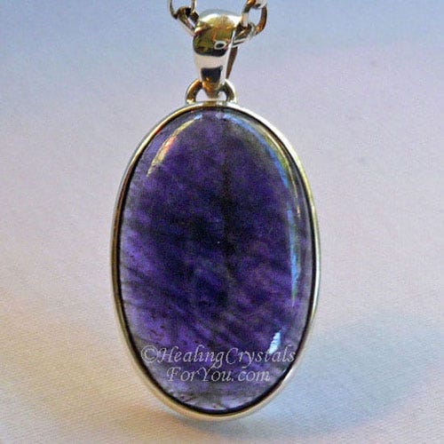 Purple Iolite Pendant