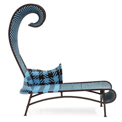 Modou Armchair | Banjooli Tables | Shadowy Chaise Longue (Images: Moroso)