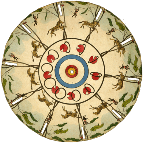 Image result for whats the name of the victorian illusion with the spinning disc and slits