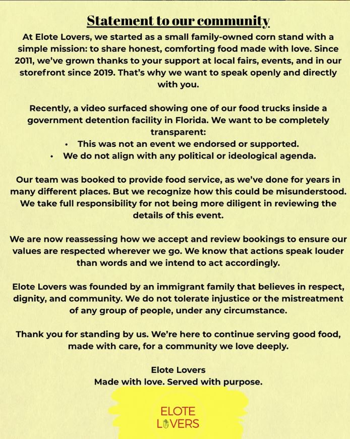 Apology Letters from these companies