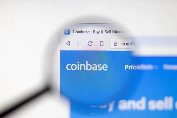 Los Angeles California Usa April 2020 Coinbase Website Logo Homepage — Stock Photo, Image Los Angeles California Usa April 2020 Coinbase Website Logo Homepage — Stock Photo, Image