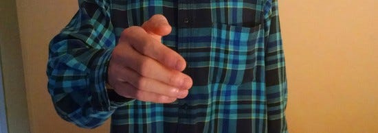 one hand preparing for a cross hand grip one hand preparing for a cross hand grip