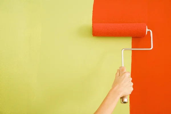 Painting wall Stock Photos, Royalty Free Painting wall Images |  Depositphotos