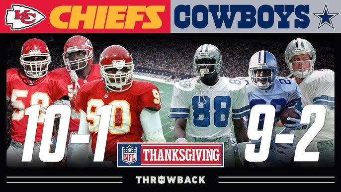 #1 AFC vs #1 NFC on Thanksgiving! (Chiefs vs. Cowboys 1995, Week 13)
