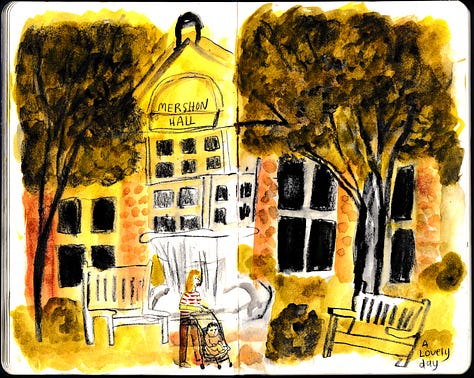 A lovely day at the garden with no green