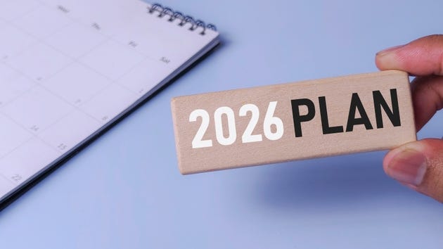 2026 Plan or New Year Planning Concept for Business Goal Setting and Future Strategy with Calendar 2026 Plan or New Year Planning Concept for Business Goal Setting and Future Strategy with Calendar