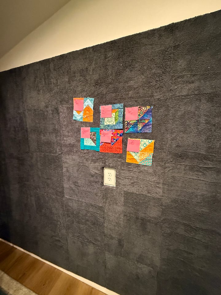 completed design wall