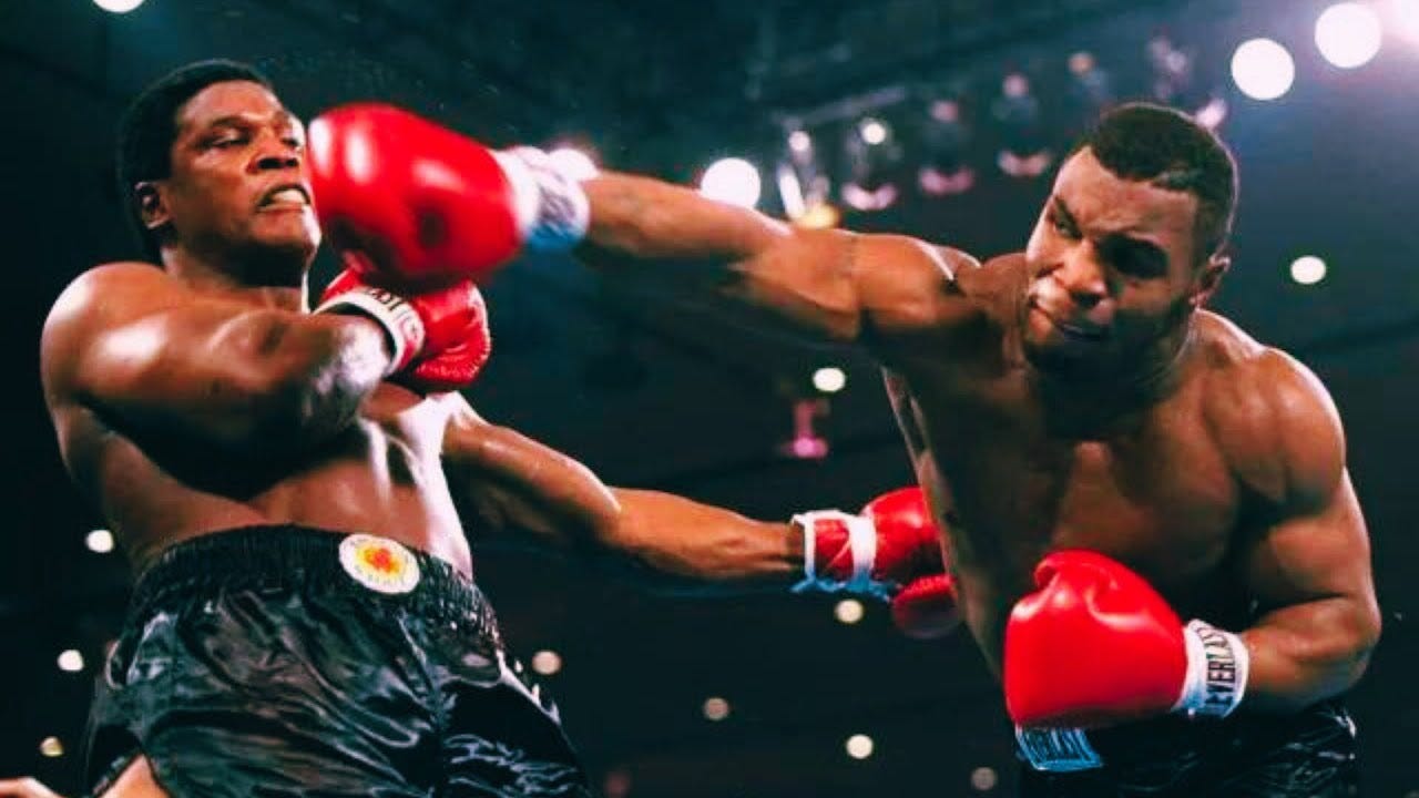 Classic Mike Tyson Hook Combo on Heavy Bag For Cardio at Home