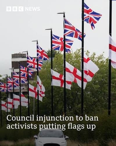Flags began appearing across Birmingham last summer. Full story via comments. Flags began appearing across Birmingham last summer. Full story via comments.