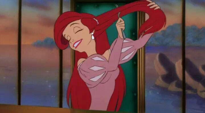 In The Little Mermaid (1989), Ariel brushes her hair with a fork. This  scene is important to Ariel's character development, establishing her as  the exact type of moron who would completely uproot