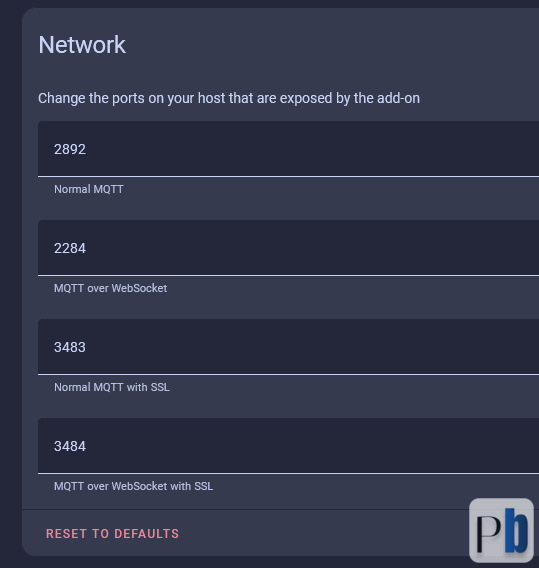 MQTT Broker Ports