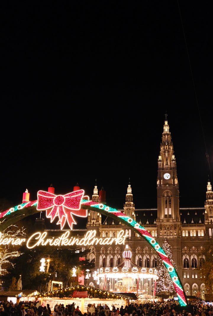 Christmas markets and stunning architectures from Munich and Vienna