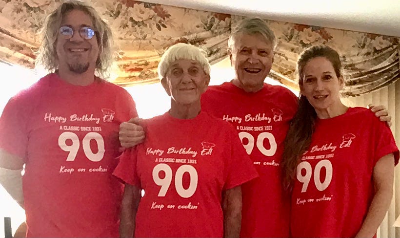 Ed Martin and family for 90th birthdat